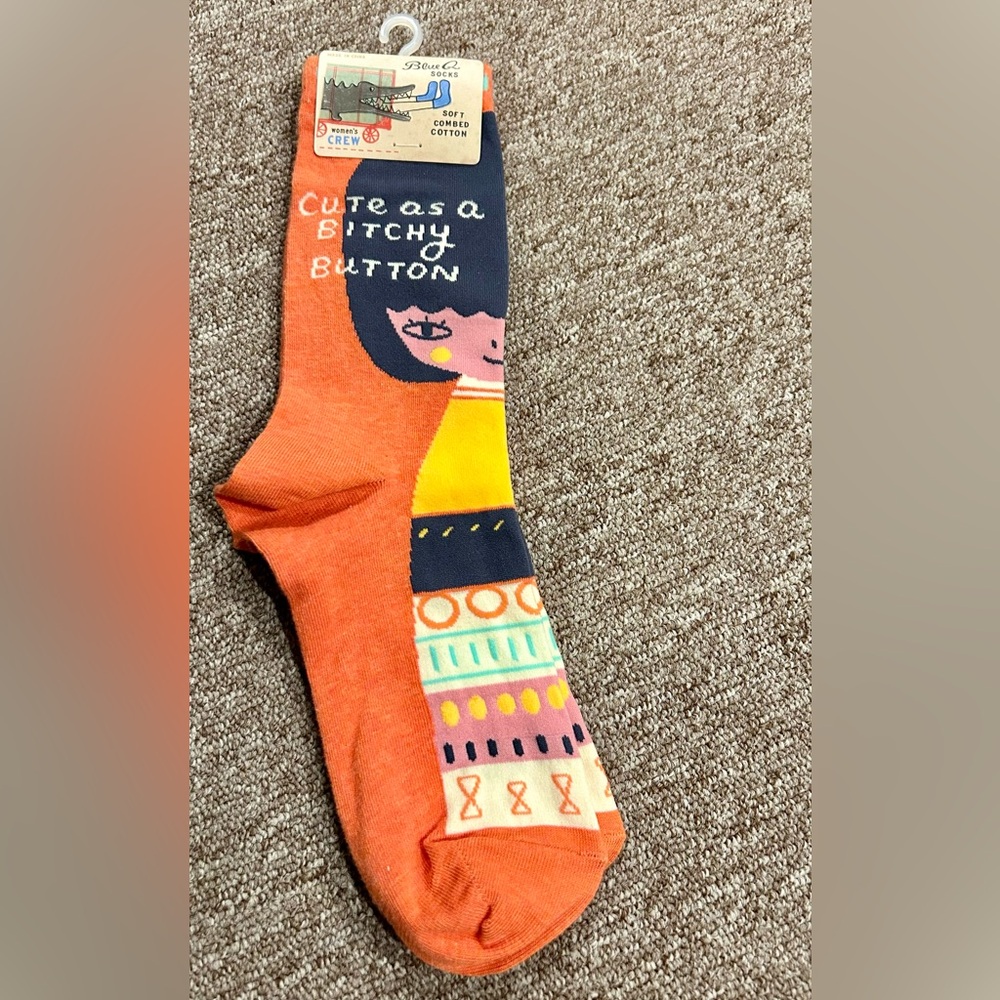 Blue Q socks. NWT crew size 5-10